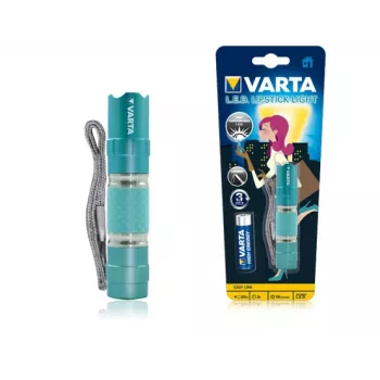 Kabatas lukturītis Varta LED Lipstick Light tirkīzs/rozā