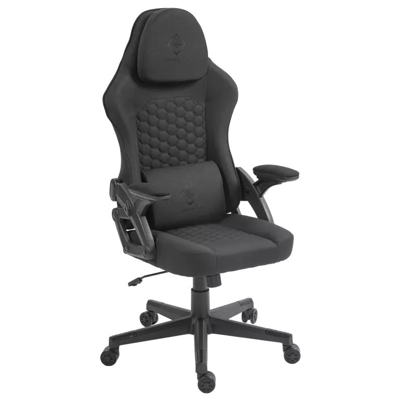Deltaco DC130 Gamingstuhl Soft Woven Mesh melns (GAM-180)