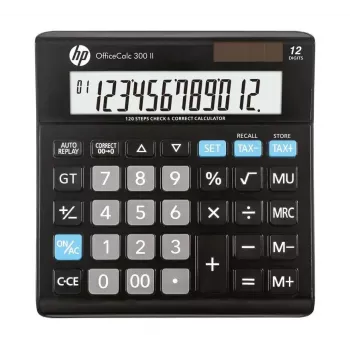 Galda kalkulators HP HP-OC 300 II ar 12 ciparu displeju, melns