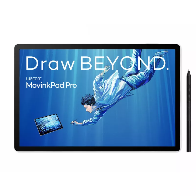 Wacom MovinkPad Pro 14, vadu un bezvadu, 5080 lpi, 302 x 189 mm, USB/Bluetooth, 1 cm, pin