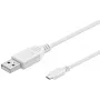 Microconnect USBABMICRO5W USB kabelis 2.0 5 m USB A – Micro-USB B balts