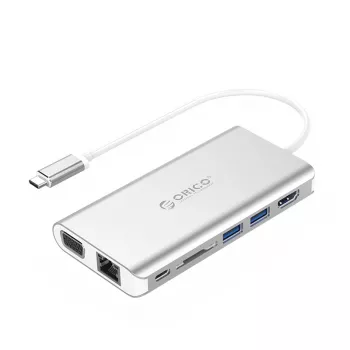 ORICO XC-304-SV-PRO USB 3.0 4 portu alumīnija centrmezgls