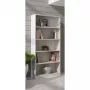 Topeshop R80 BIEL biroja grāmatu skapis