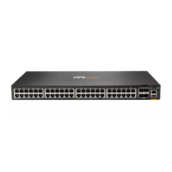 HPE Aruba 6300F Switch L3 pārvaldīts 48 x Gigabit Ethernet + 4 x SFP56 (augšupsaite/steks) priekšpuse uz aizmuguri