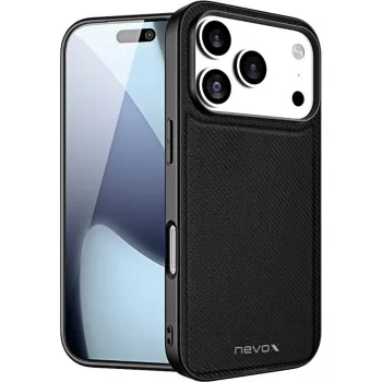 Nevox StyleShell NYLO 2528 apvalks iPhone 17 Pro, melns