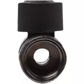 Alphacool 2-virzienu lodveida vārsts G1/4 - Melns Niķelis (17354)