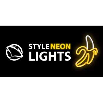 Dekoratīvā neon gaisma MANTA SNL01WHT — spilgts krāsains dizains, sienas akcenta apgaismojums