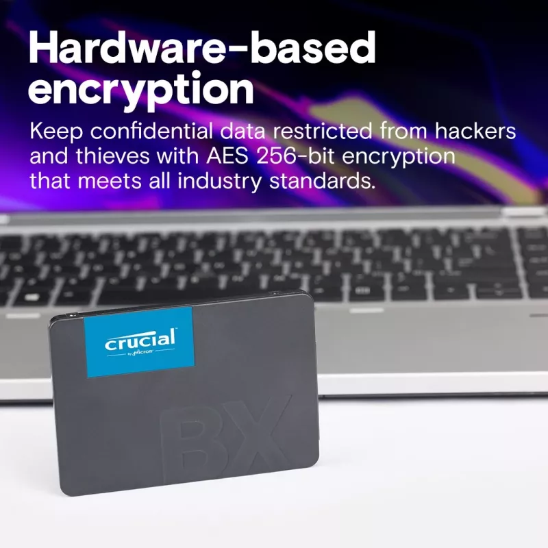 Crucial BX500 4TB 2.5 collu SATA III 3D NAND SSD disks (CT4000BX500SSD1)
