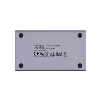 UNITEK USB4 4-bāzes M.2 SSD dokstacija