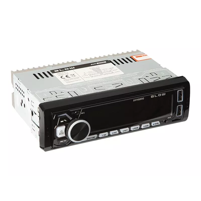 Auto radio BLOW AVH-8890 FM 45W ar Bluetooth, USB, AUX un LCD displeju