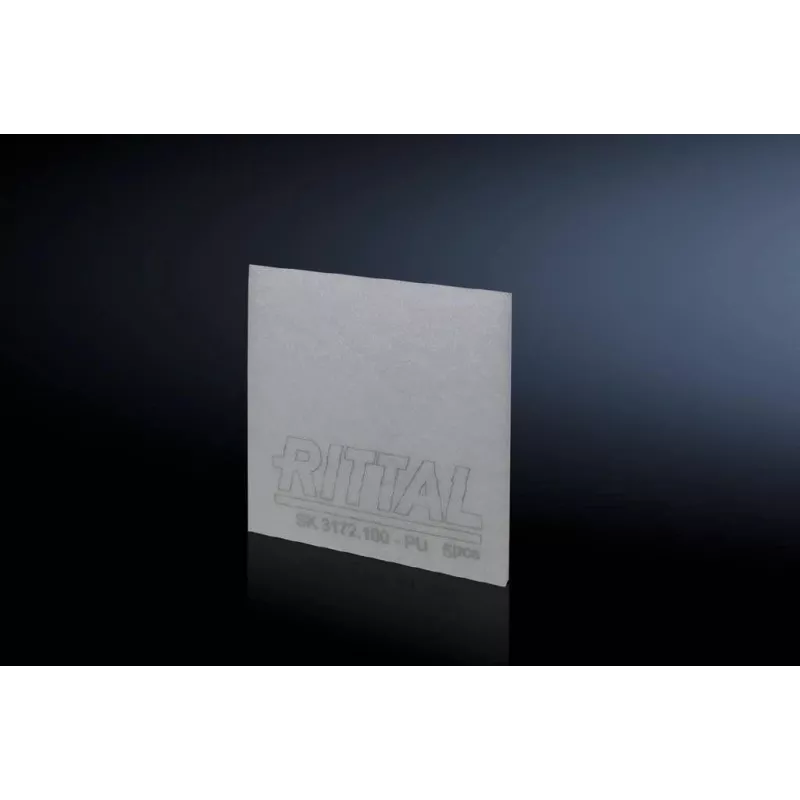 Rittal 3172.100 šķiedru panelis, pelēks, 221×17×221 mm, gaisa dzesēšanai