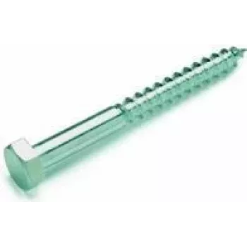 Bolt Cimco 190236 — cinkota tērauda koka skrūve, 80 mm garums, 10 mm vītnes diametrs, 1 gab.