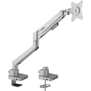 SpeaKa Professional SP-MM-600 vienas rokas monitora stiprinājums galdam 43,2 cm (17 inch) - 81,3 cm (32 inch) gāzes atspere, integrēta dokstacija, slīpums, pagriešana (SP-10493144)