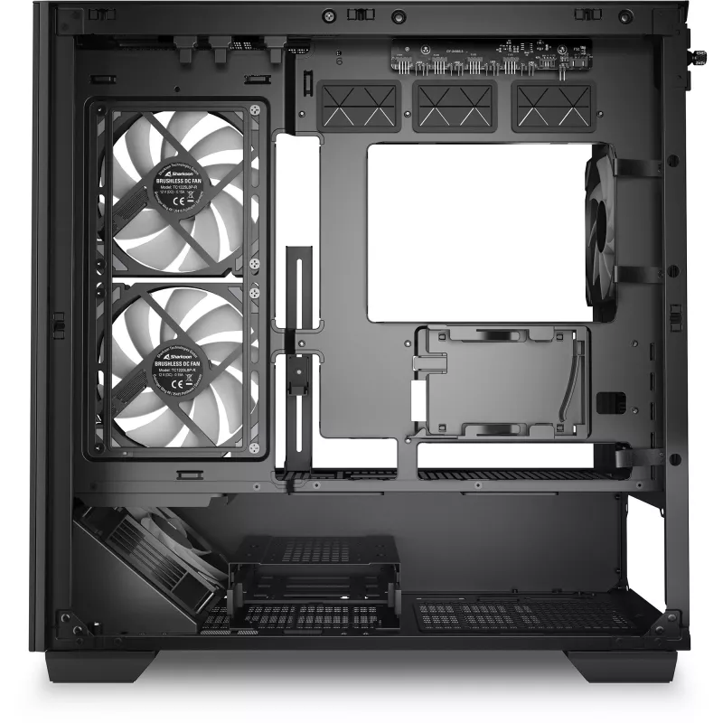 PC korpuss Sharkoon Elite Shark CM100 Tornis Micro-ATX, bez barošanas bloka, melns