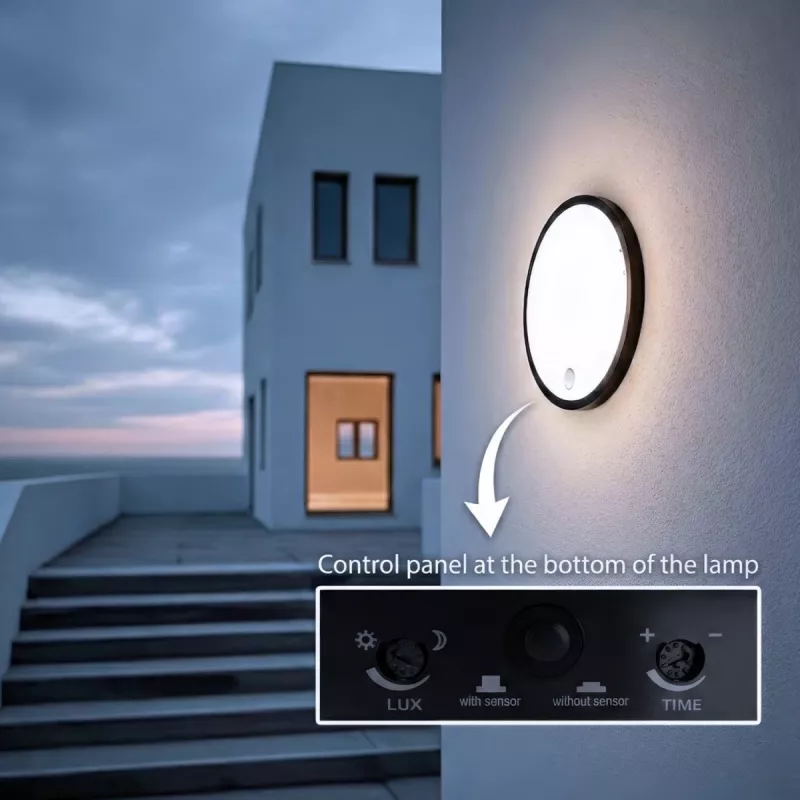 LED āra sienas lampa ar PIR sensoru MACLEAN MCE525 B