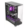 TACENS Mars Gaming MCPRISMA Midi Tornis PC korpuss, Melns, rūdīts stikls, atbalsta ATX/Micro-ATX/Mini-ITX, 2x3.5 collu + 2x2.5 collu sloti