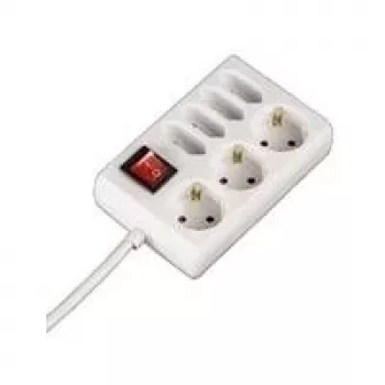 Hama 00108848 pagarinātājs 1.4 m 7 kontaktligzdas Balts