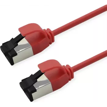 ROLINE S/FTP Patch Cable Cat.8.1, Slim, PoE, Sarkans, 3m (21.15.3413)