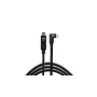 Tether Tools TetherPro USB-C uz USB-C taisnleņķa melns