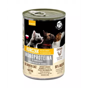 PetRepublic Monoprotein Chicken 400g maisiņš – slapjā suņu barība ar vienu olbaltumvielu avotu