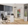 Dokumentu skapis OLIV 2D 74x35x180 cm, sonomas ozols/balts