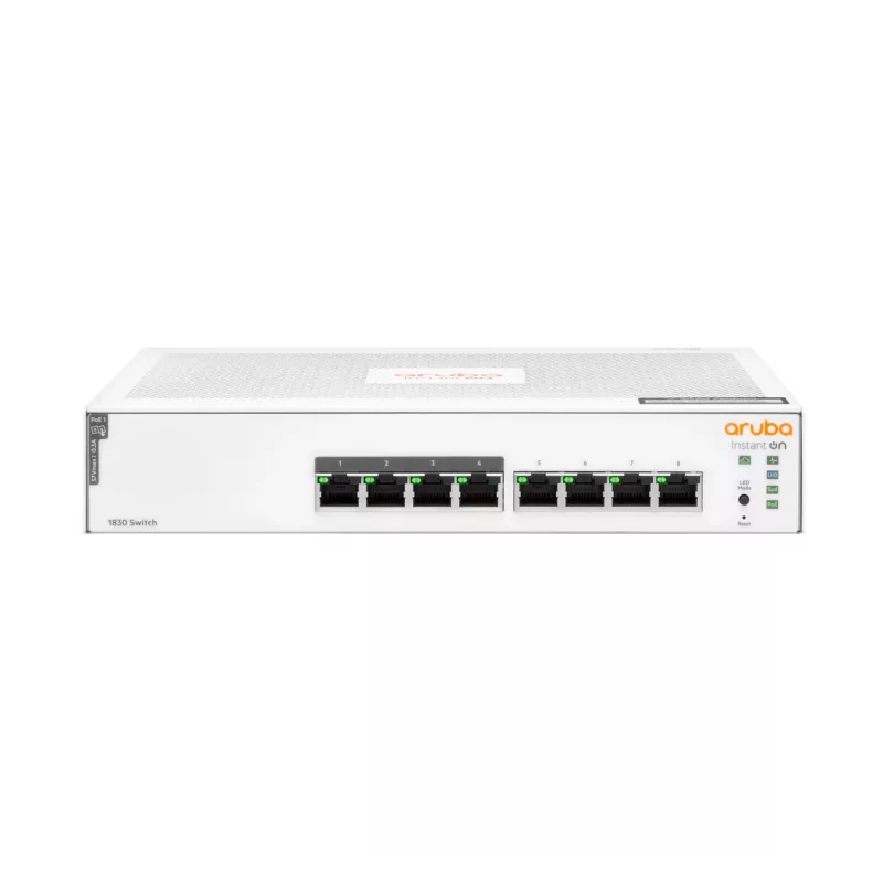HPE Aruba Switch IOn 1830 8G 65W Europe - pārvaldāms tīkla slēdzis