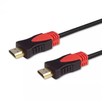 HDMI kabelis SAVIO CL-95 1.5 m — HDMI Type A uz A, HDMI 2.0, 18 Gbit/s, 600 MHz, 4K@60Hz, apzeltīti kontakti, Ethernet, PVC apvalks
