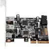 SilverStone ECU05 - USB adapter - PCIe 2.0 x2 Low Profile - USB 3.1 Type C x 1 + USB 3.0 x 2 + USB 3.0 (iekšējais) x 2 (SST-ECU05)