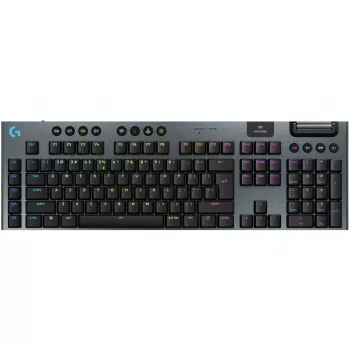 Logitech G G915 X LIGHTSPEED bezvadu spēļu tastatūra, GL mehāniskie slēdži, LIGHTSPEED/Bluetooth/vads, QWERTY US International, melna