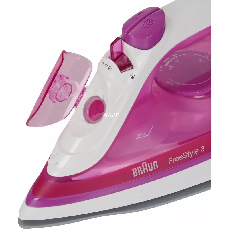 Braun FreeStyle 3 FI 3124 sausā un tvaika gludeklis ar keramikas zoli, 2400 W, violets