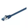 Wentronic Goobay CAT 6a Patch Kabelis, S/FTP (PiMF), Zils, 0.5 m - LSZH Halogēns-Brīvs, Varš (93656)