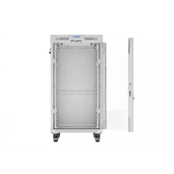 Rack skapis LANBERG FF01-6822-12SL 22U brīvi stāvošs, 1233×600×800 mm, IP20, 1200 kg