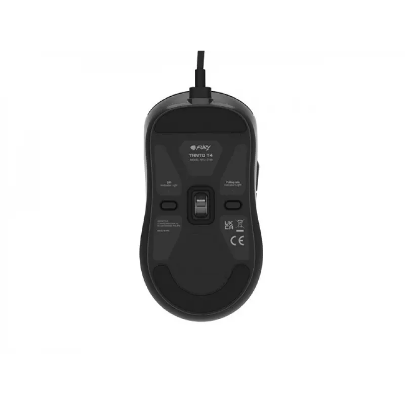 FURY TANTO T4 12000DPI RGB GAMING PELETE MELNA PROGRAMMĒJAMA