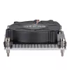 Procesora gaisa dzesētājs SILVERSTONE SST-XE01-1700A — 8 cm ventilators, 1000–5500 RPM, dubultā lodīšu gultnis, melns