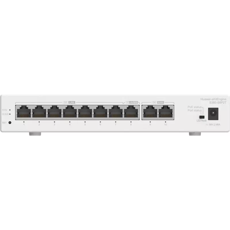 Pārvaldāms slēdzis HUAWEI eKit S380-S8P2T Gigabit Ethernet 10/100/1000