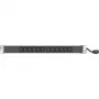 Tecline 19in PDU 12x IEC13 ligzda alumīnija korpusā 1U, 3x 1.5mm kabelis 2.5m, RAL 9005 melns (808902)