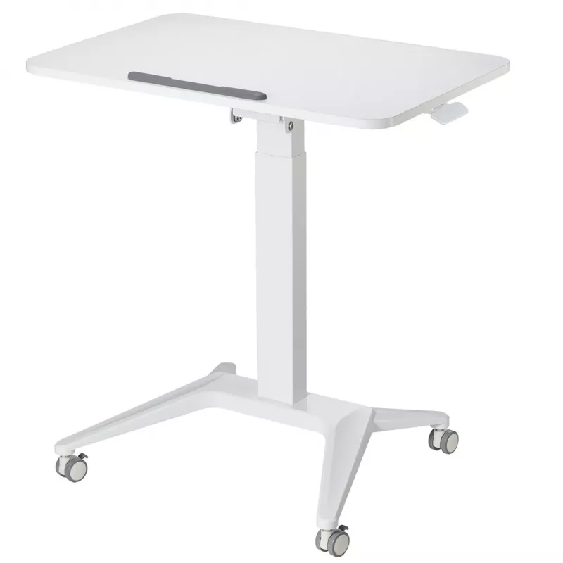 Mobilais klēpjdatora galds MACLEAN MC-453W ar pneimatisko augstuma regulēšanu, maks. augstums 109 cm
