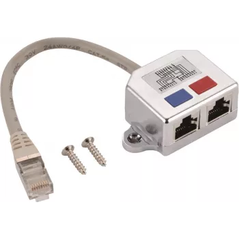 Helos T-Adapter Cat 5e ISDN 0.15 m — helos 263835