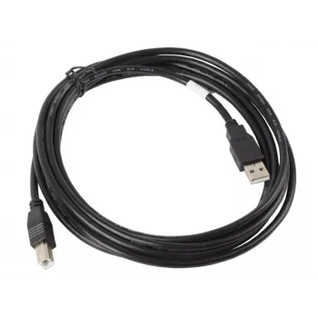 Lanberg CA-USBA-10CC-0030-BK USB kabelis 3 m USB 2.0 USB B Melns
