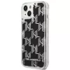 Karl Lagerfeld KLHCP14MLMNMK cietais maciņš iPhone 14 Plus 6.7 melns/melns Liquid Glitter Monogram