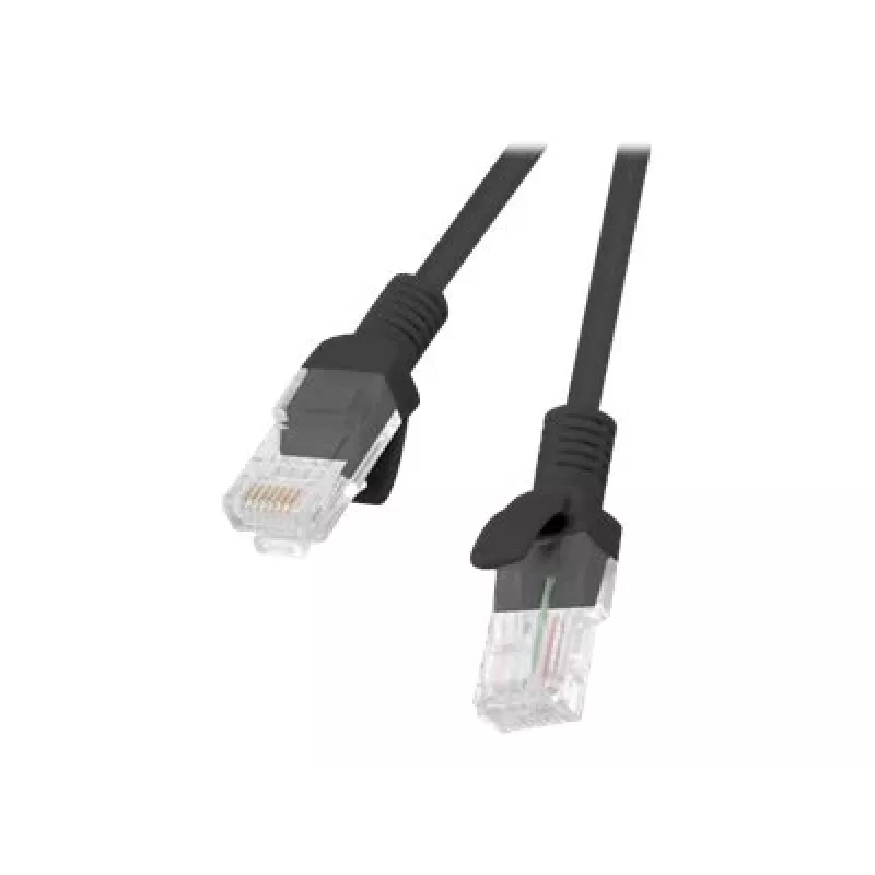 Patchcord Cat.5e 0,5M UTP melns