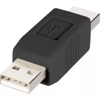 USB kabelis Renkforce RF-4079673 A ligzda uz A ligzdu, melns, modelis 29212C2A