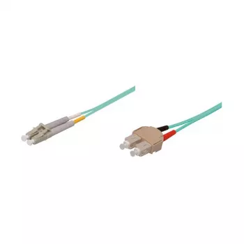 Patch kabelis LWL Duplex OM3 (Multimode, 50/125) LC/SC, LSZH, maināma polaritāte, 0,5 m, Good Connections®
