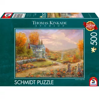 Thomas Kinkade Studios: Rudens Ābolu kalnā, Puzle 500 gabali