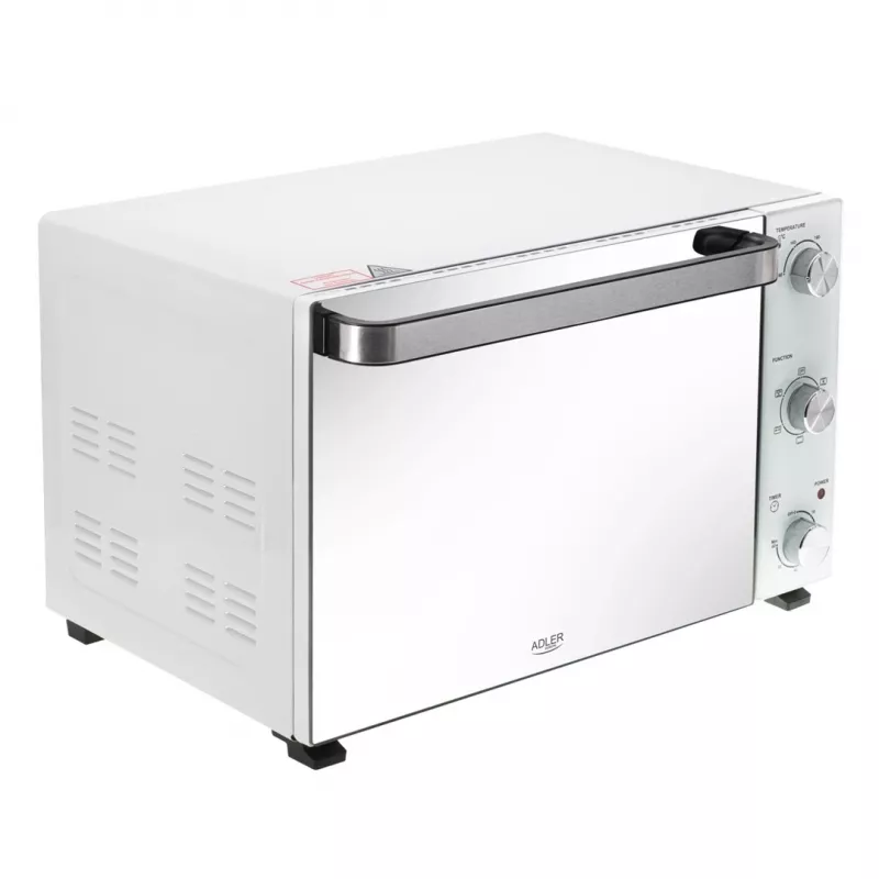 Elektriskais galda cepeškrāsns Adler AD 6027, 48 L, 1800 W, balta