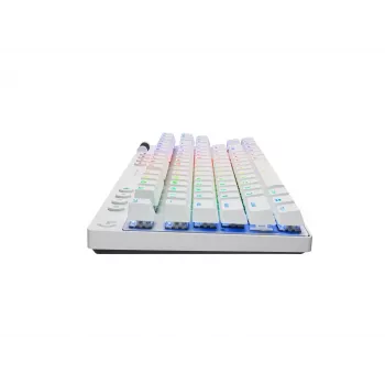 Logitech G PRO X TKL bezvadu spēļu tastatūra, Gaming RF Wireless + Bluetooth, QWERTY US International, balta
