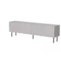 TV skapis Cama LUCCA 4D 200x40x59 cm, smilškrāsas apdare, pelēka skaidu plātnes virsma