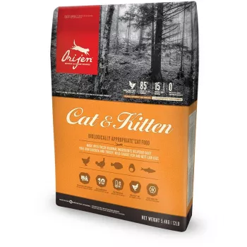 Orijen Cat & Kitten sausā barība kaķiem Vistas gaļa, Zivis, Tītars 340 g