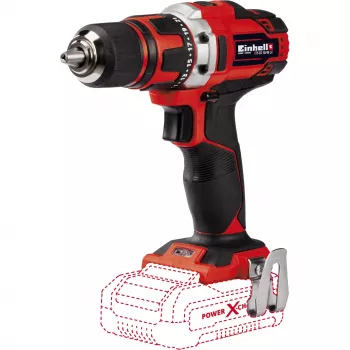Einhell TE-CD 18/40 Li-Solo Bezvadu Urbjmašīna 1500 Apgr./min Bezatslēgas Patrona 1.1 kg Melna, Sarkana
