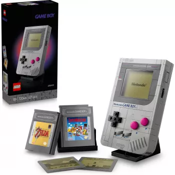 LEGO Retro Dizains Būvēšanas Komplekts Game Boy 72046 – detalizēta modeļa replika, displeja statīvs
